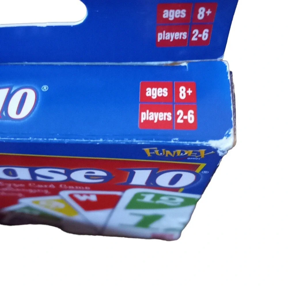 Phase 10 Card Game By Fundex A Rummy Type Card Game with a Twist Complete 2004